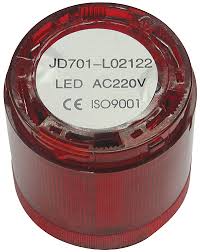 [163214] BALIZA ELEM LUMIN 18LEDS INTERMIT ROJO 220VCA