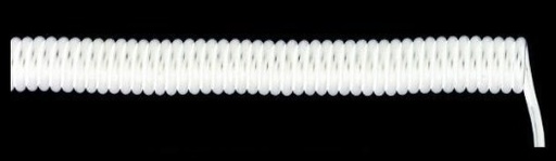 [72953] CABLE ESPIRALADO 1MT 3 CONDUCTORES BLANCO