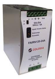 [FAIR240-24A] FUENTE CONMUT MONOF RIEL DIN 24VCC 10A E:115/230VCA 240W CONEX TORN USO INDUSTRIAL   560.031