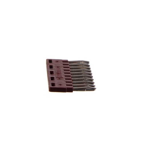 [JSSB-10-04/BKF-MA] PUENTE FIJO 10 ELEM P/BKF 1.5mm2 TRANSVERSAL MARRON