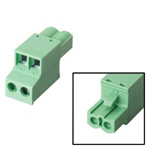 [165096] (CONSULTAR) CONECTOR HEMBRA 2 POLOS DC  5.08MM X UNIDAD