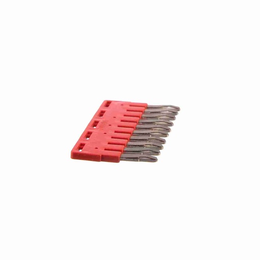 [JSSB-10-05/BKF-RO] PUENTE FIJO 10 ELEM P/BKF 2.5mm2 TRANSVERSAL ROJO