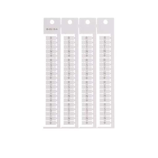 [IB-06-04-A] PLANCHA DE NROS 31-40 (6 JUEGOS) APAISADOS P/BORNE DE PASO 6MM