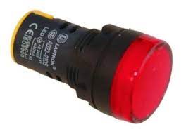 [168524] AD22-22DS  220V   ROJO OJO DE BUEY MULTILED D22mm