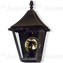 [168533] MEDIO FAROL CUADRADO PANT CERRADA P/PARED NEGRO