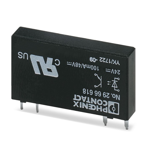 [OPT-24DC/ 48DC/100] OPTOACOPLADOR MINIATURA ENCHUFABLE ENTR 24VCC SAL 3-48VCC 100MA