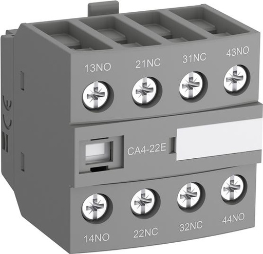 [CA4-22M] CONTACTO AUX 2NA+2NC MONTAJE FRONTAL CA4-22M P/CONTACTOR AF9 HASTA AF16