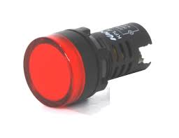 [4050102] OJO DE BUEY C/LED 12VCA 12VCC ROJO   KPL-R  DIAM. 22