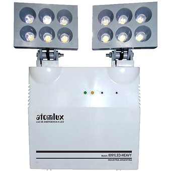 [180772] LUZ EMERGENCIA AUTONOMA C/2 FAROS 90W = 180W  LED C/BAT 3.5HS