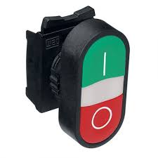 [CSW-BD-11-3VF] DOBLE PULSADOR ROJO/VERDE ILUMINABLE ARRANQUE/PARADA IP40 1NA+1NC COMPLETA   CSW-BD-11-3VF