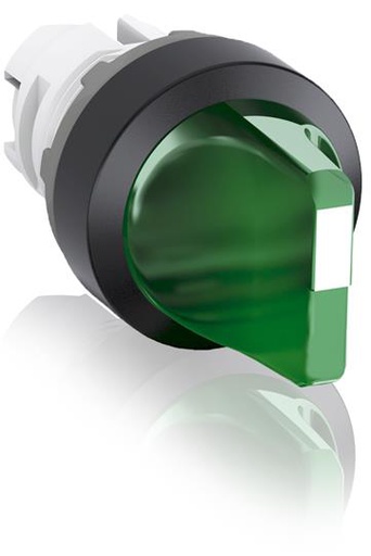 [M2SS1-11G] CABEZAL DE SELECTORA MODULAR VERDE 2 POSICIONES FIJAS 45º (B-C)   M2SS1-11G