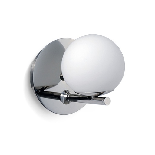 [183050] APLIQUE GLOBO 1 LUZ G9 ACERO INOX LINEA RELLEU