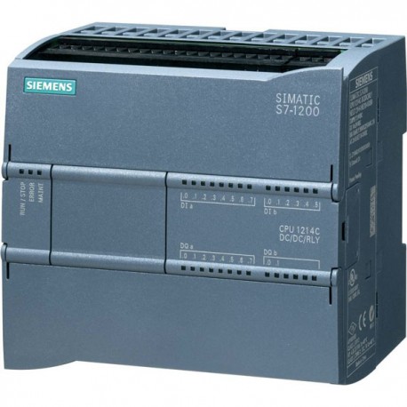 [100286438] PLC CPU S7-1200 S7-1215C, 24VDC (14DI EN 24VDC, 10DO RELE, 2AI, 2AO) PROFINET FW4