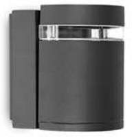 [184213] (H.A.S.) ARTEF PLAY DIFUSOR UNIDIRECCIONAL ALUM NEGRO CURVO  GU10   PLAY I