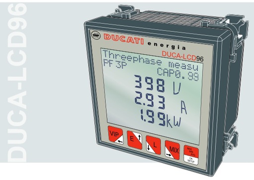 [184941] ANALIZADOR DE RED P/PANEL   DUCA-LCD 96 485-RELE