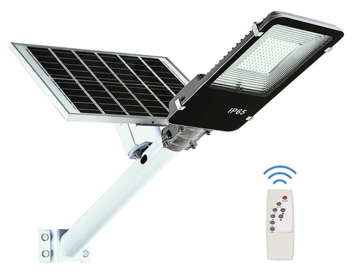 [98721] (DISCONT) LUMINARIA SOLAR LED 100W C/SOPORTE, PANEL Y CONTROL REMOTO