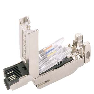 [100330713] CONECTOR RJ45 180º 4x2  CAT6A (PACK X 10 UNIDADES)