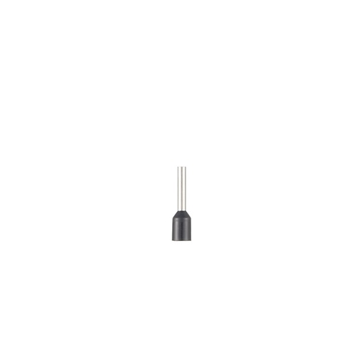 [ZE-1,5-10] PUNTERA HUECA PREAIS SIMPLE 1X 1.5MM LARGO 10MM  NEGRA   257.014 (CAJA CERRADA 100U) (EX ZE1510 - 256.014)