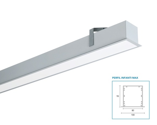 [104758] ARTEF EMP 1130mm C/TUBOS LED FORTIMO 2x25w 4000K GRIS