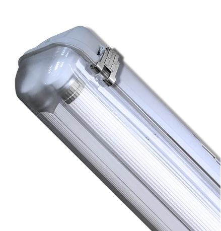 [109711] PLAFON ESTANCO DE 1200mm VACÍO C/ZOCALO P/TUBOS LED 2x 18W (SIMIL MAREA 220 2x 36W)