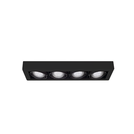 [110975] PLAFON LED 4X 15W AR 111 LINEAL MOVIL SPACE   NEGRO